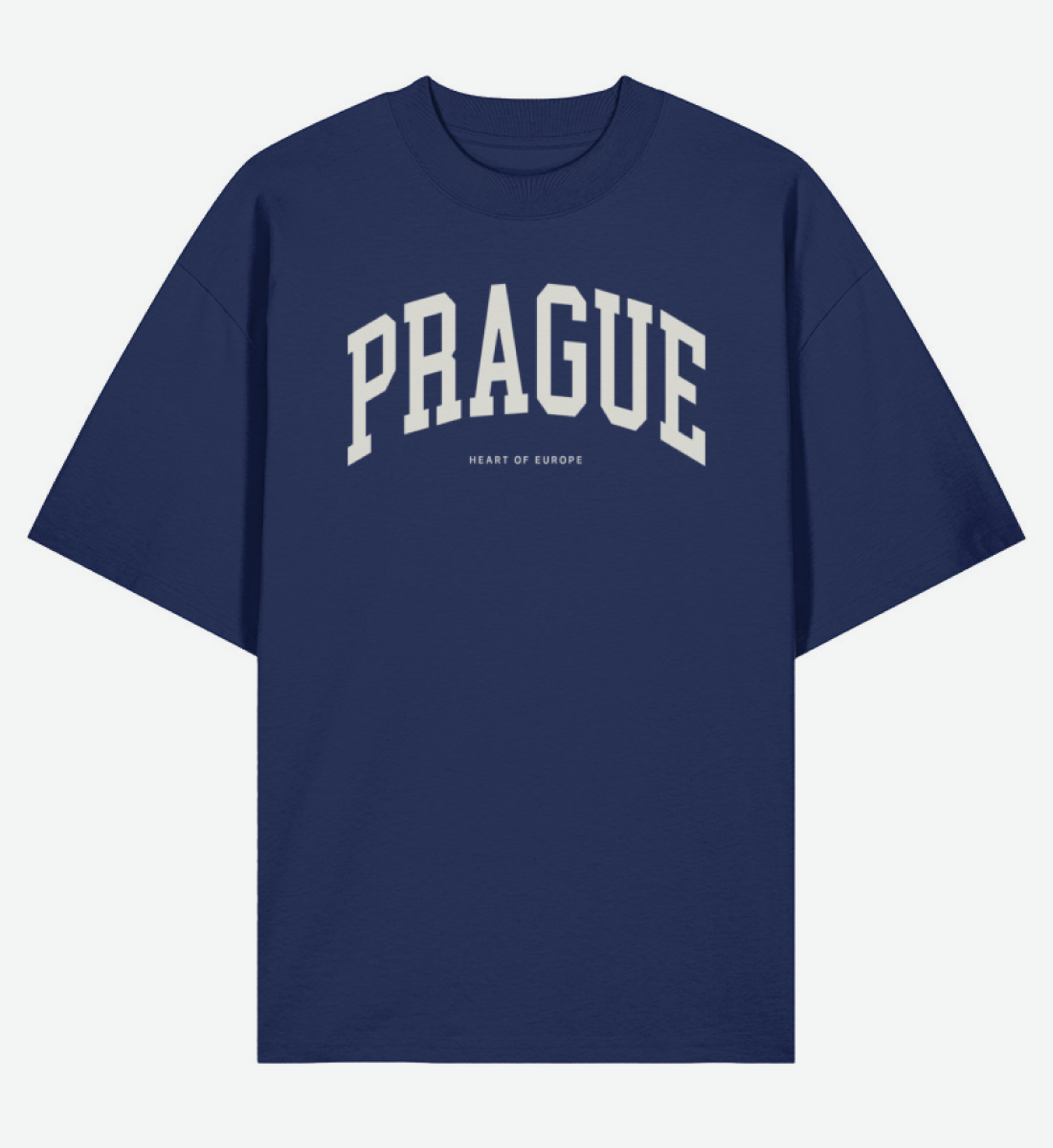 Prague Varsity T-shirt - Navy / Bone