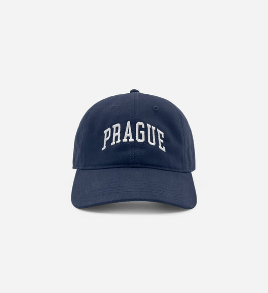 Prague Varsity Cap - Navy / White